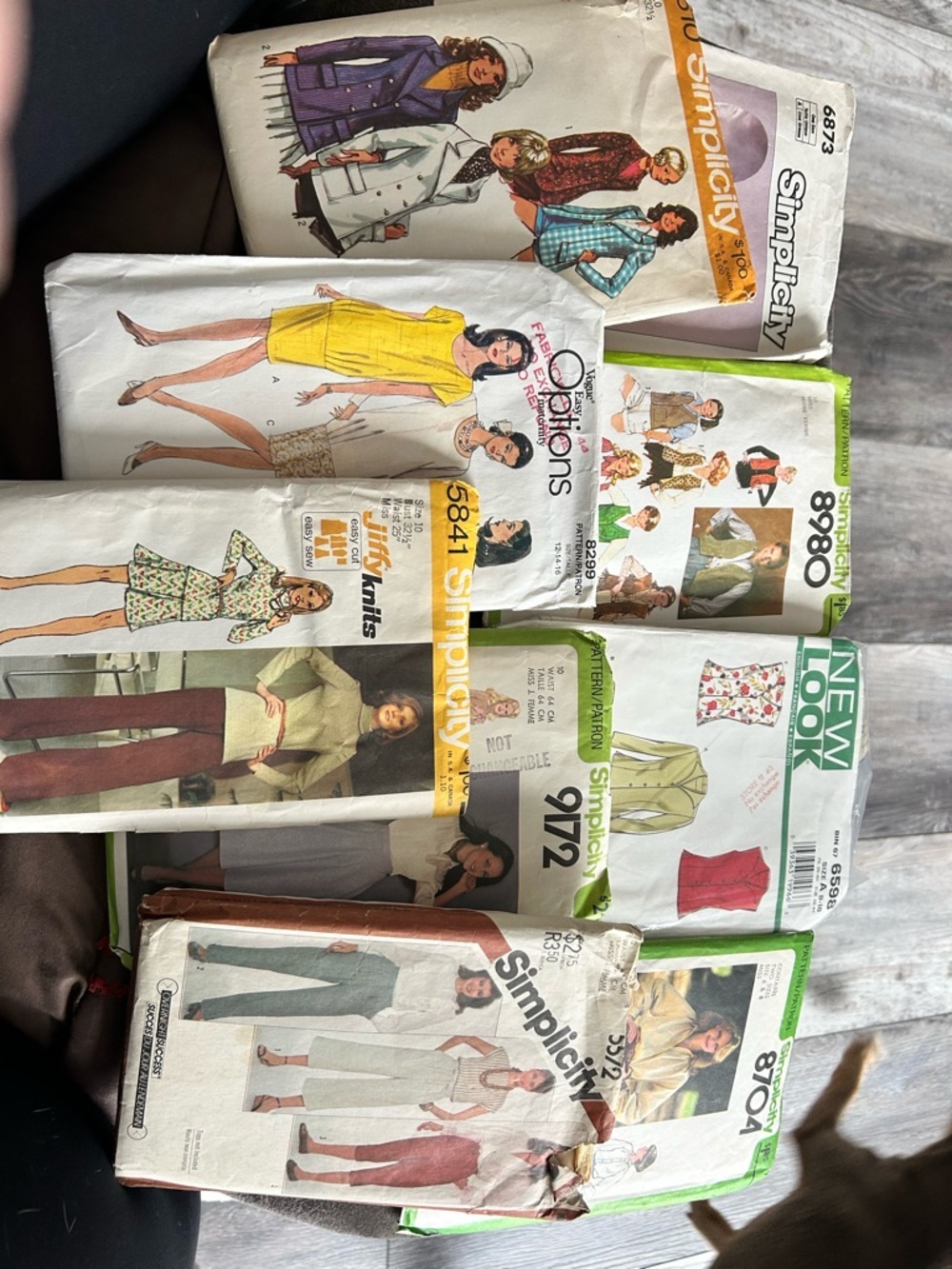 4/$100 Vintage Simplicity Sewing Pattern Lot - Multicolor Covers